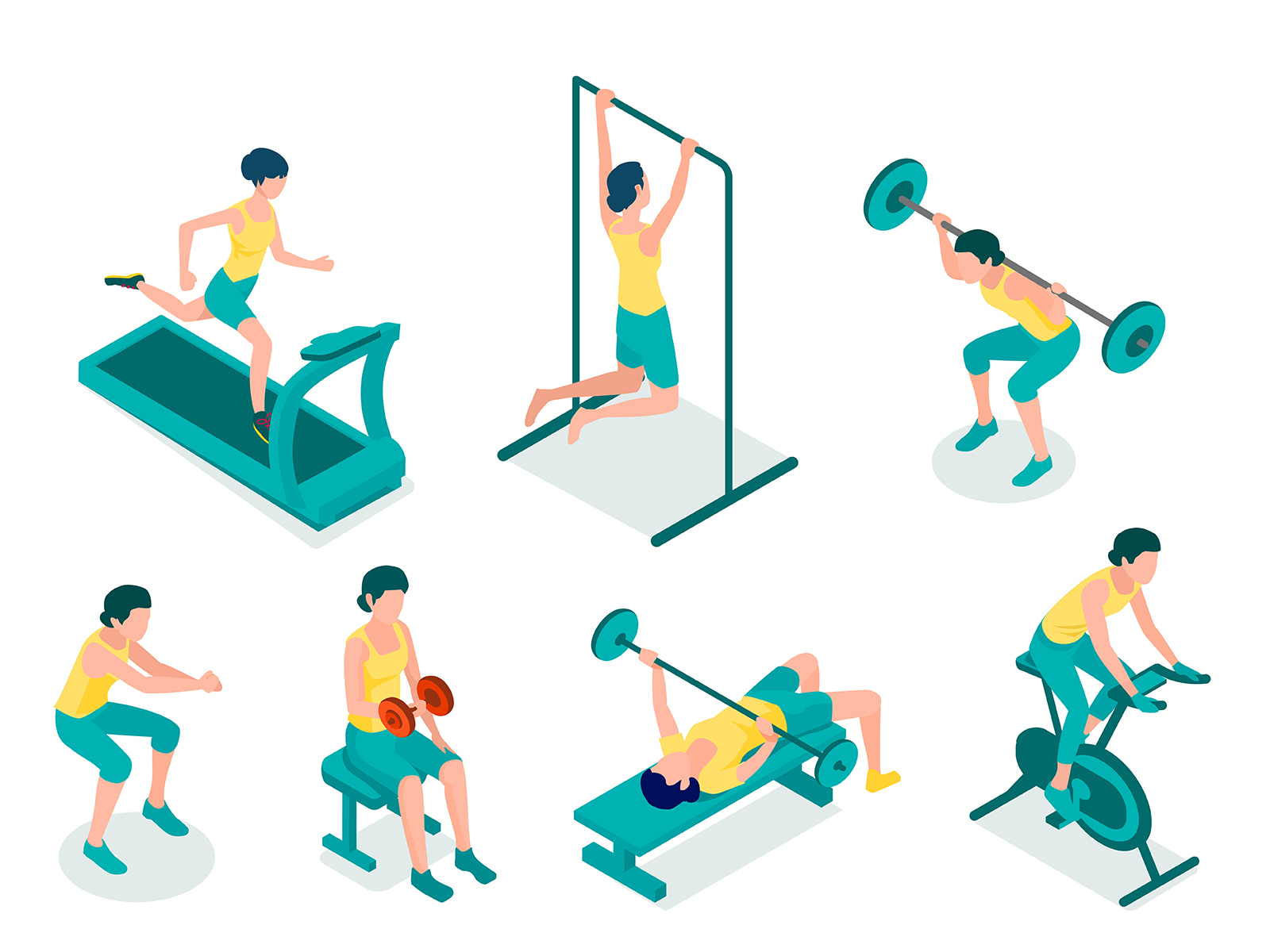 ジムある機械のイラスト